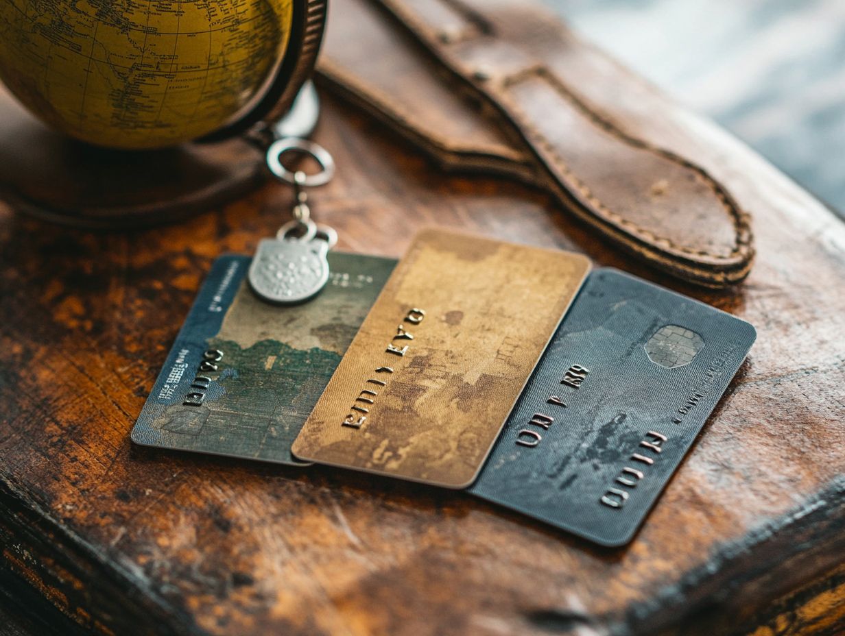 Image displaying the 5 best travel credit cards for military personnel.