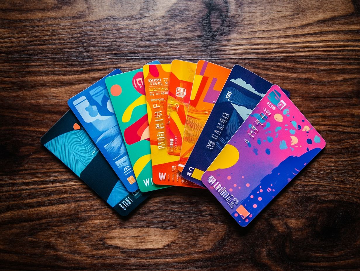 Image showing various rewards cards with unique earning structures.