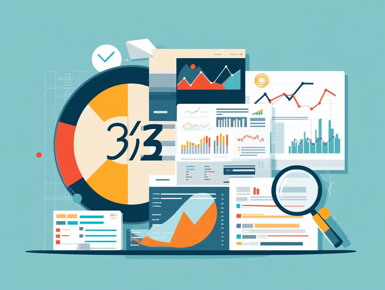 Illustration showing the impact of credit scores and reports on personal finances