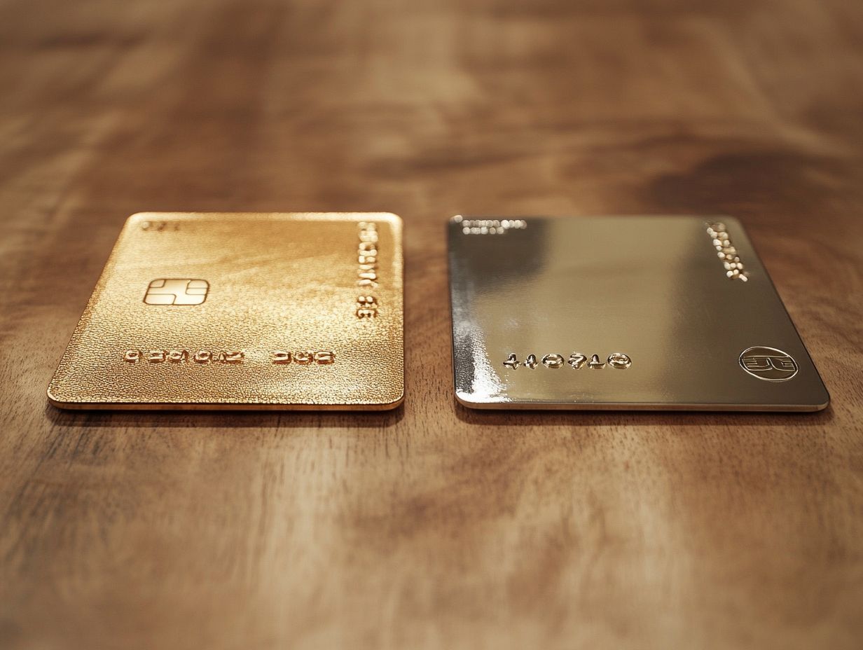 Comparison of annual fees between Gold and Platinum Cards