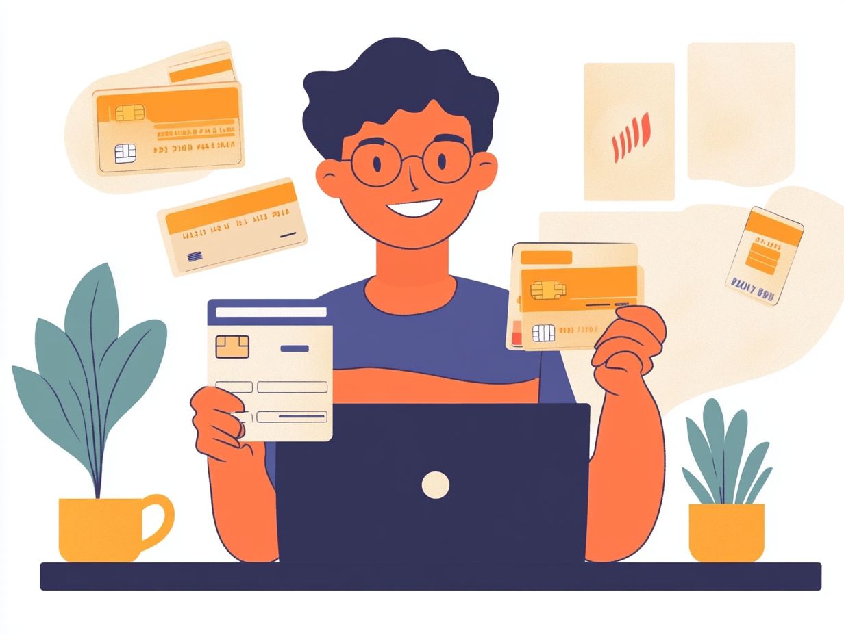 An illustration showing how to earn extra rewards from credit card referrals.