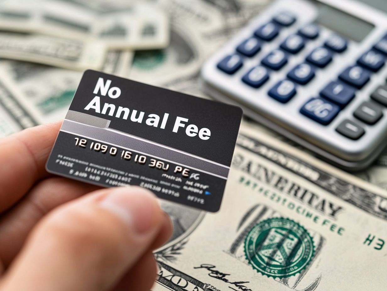 Visual guide to the advantages of no annual fee credit cards