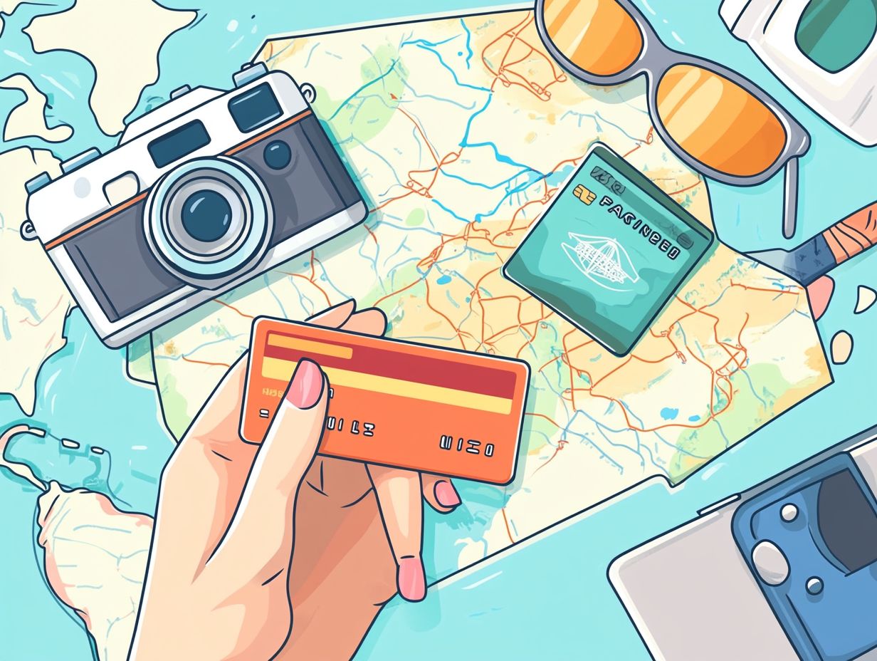 How do travel credit cards help in saving money during a trip?