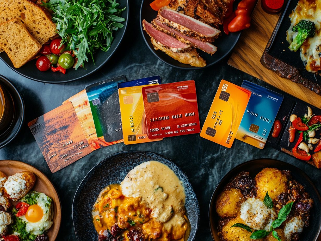 Comparison of top credit cards for dining rewards.