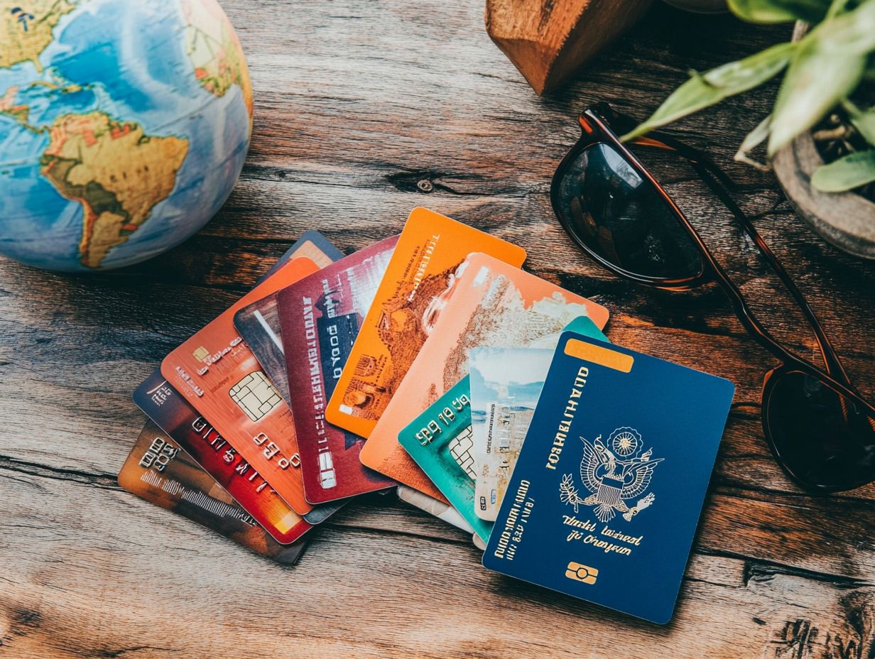 An infographic summarizing travel credit card options