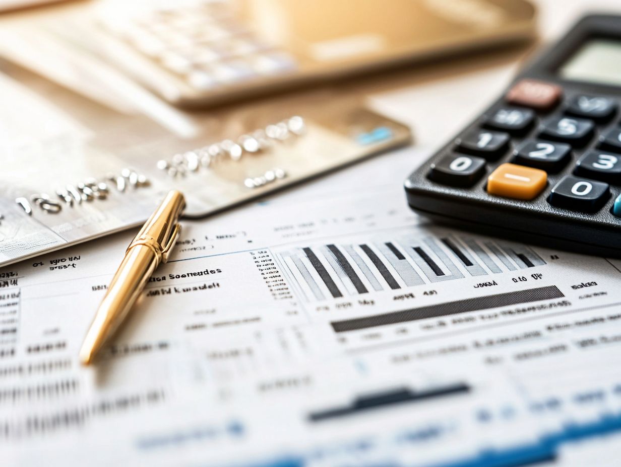 An infographic illustrating interpreting and analyzing the data within credit card statements