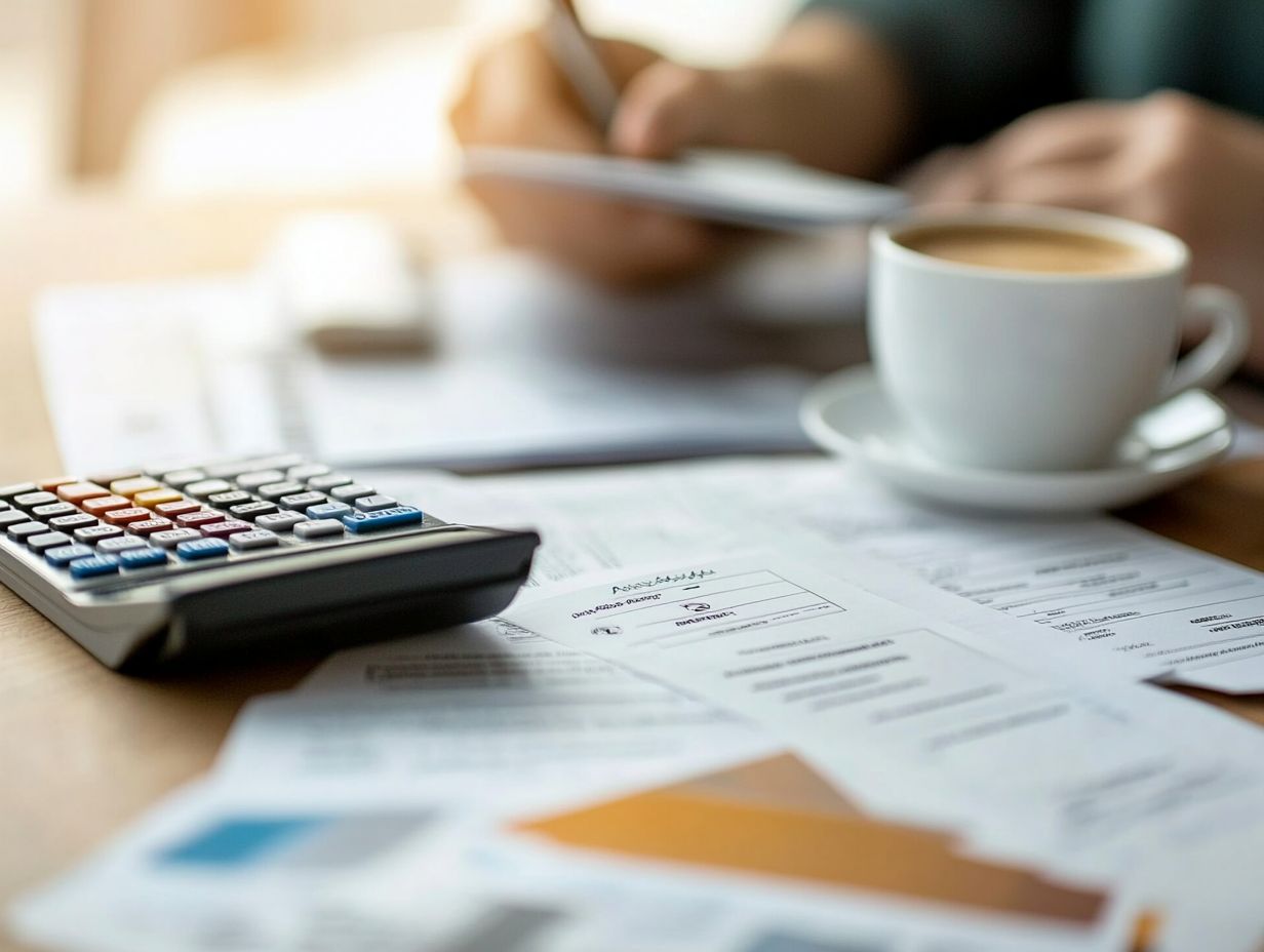 A person holding financial documents