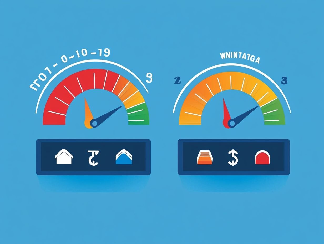 Illustration comparing FICO Score and VantageScore