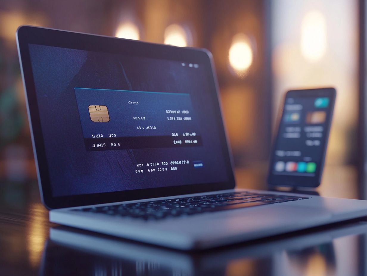 Image illustrating the process of generating and using virtual credit cards