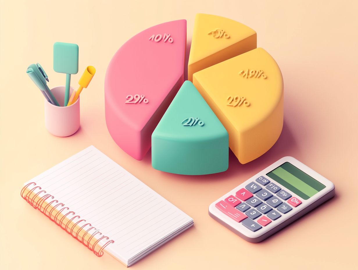 Infographic showing how to calculate your credit utilization ratio